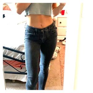 Black jegging jeans